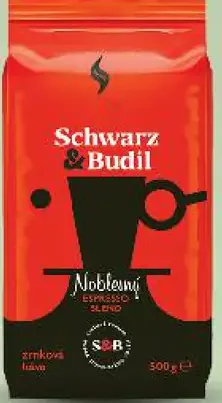 Schwarz Budil zrnková káva