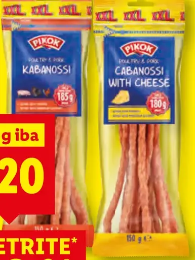 Pikok Bravčové Kabanosy