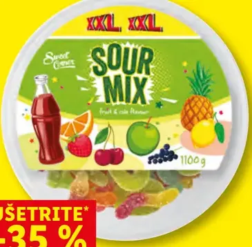 Sour Punch Ovocné gumové cukríky