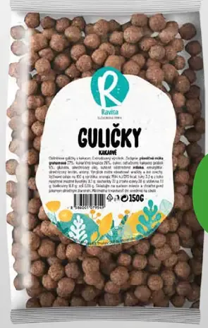 Ravita Cereálie kakaové gulôčky
