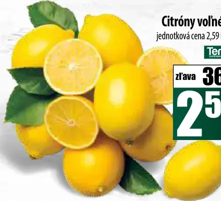 Tempo Citróny voľné