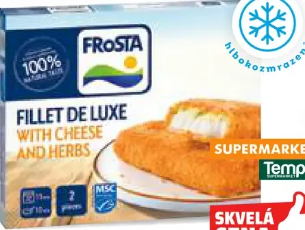 Frosta Rybíe filé so syrovou omáčkou a bylinkami hlbokozmrazené