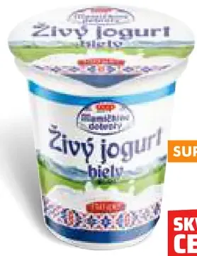Mamičkine dobroty Živý jogurt biely