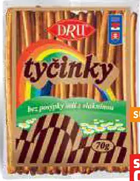 Tyčinky bez posýpky soli