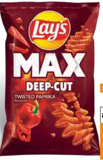 Lay's Max Deep-Cut Twisted paprika