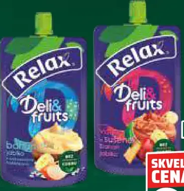 Relax ovocné pyré Deli & fruits rôzne druhy
