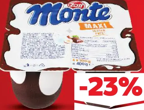Monte mliečny dezert