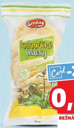 Smiley Kukuričné placky bezlepkové