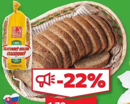 K-Classic Slatinský celozrnný chlieb