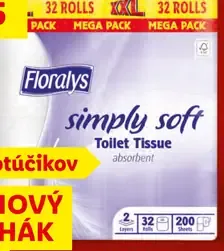 Floralisy Toaletný papier