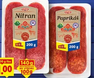 Nitran/Paprikáš saláma