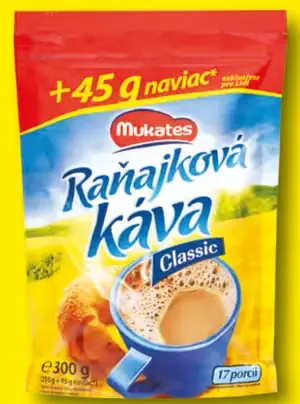 Mukates Classic raňajková káva