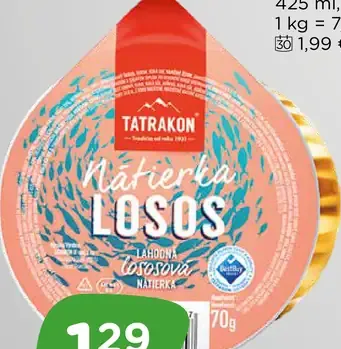 Tatrakon Nátierka s lososom