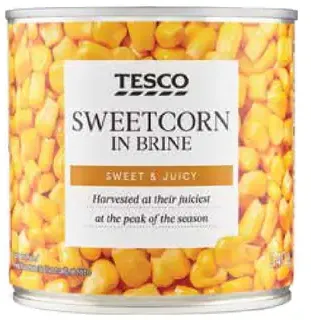 Tesco kukurica v slanom náleve