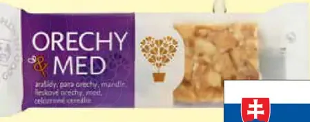 Natureland cereálna tyčinka orechy a med