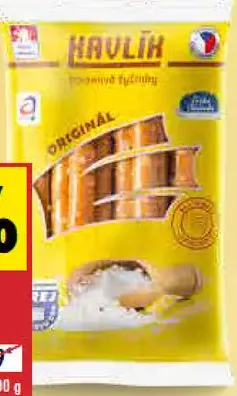 Havlik Tyčinky so syrom a soľou originál