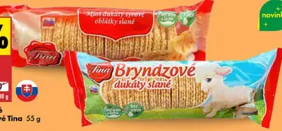 Tina Mini dukáty slané syrové oblátky