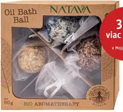 Natava BIO AROMATHERAPY darčekové balenie olejové gule do kúpeľa