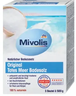 Mivolis soľ do kúpeľa z Mŕtveho mora