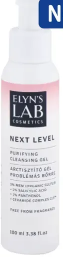 Elyn's Lab Cosmetics Next Level čistiaci pleťový gél