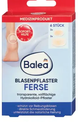 Balea transparentné náplasti na päty