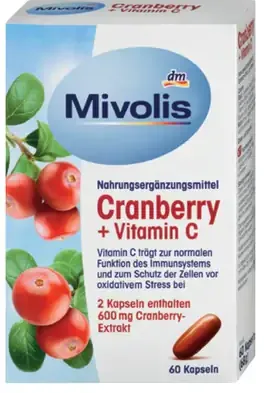 Mivolis Cranberry + Vitamin C kapsuly