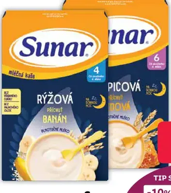 Sunar kaša ryžová alebo banánová