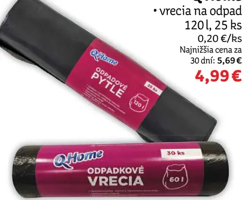 Q Home vrecia na odpad