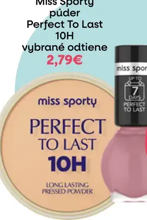 Miss Sporty púder Perfect To Last 10H