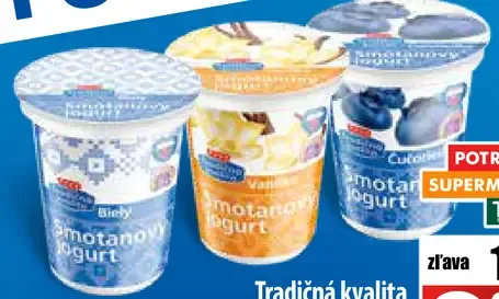 Jogurt smotanový biely