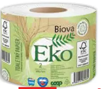 Biova Papier toaletný Eko 2-vrstvový