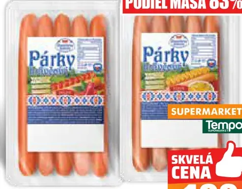 Mamičkine dobroty Bravčové párky 2 druhy