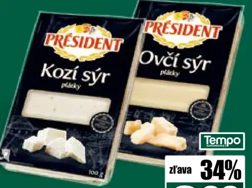 Président syr plátky