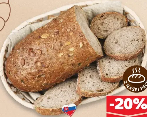 Kváskový tekvicový chlieb