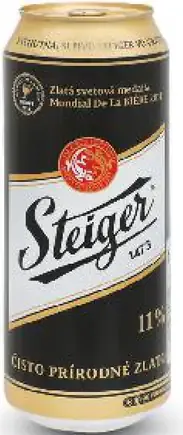 Steiger Tmavý ležiak plechovka