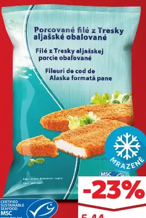 MSC Porcované filety z tresky
