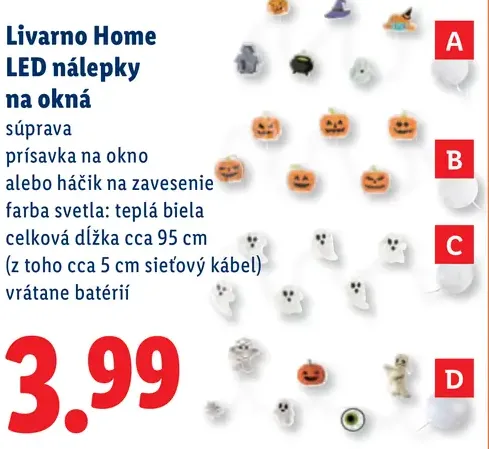 Livarno Home LED nálepky na okná
