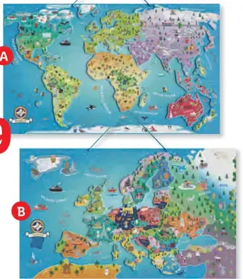Lupilu Magnetická puzzle mapa