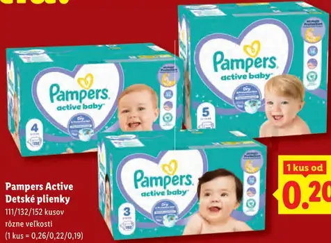 Pampers Active Detské plienky