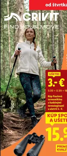 Crivit Flausová termomikina