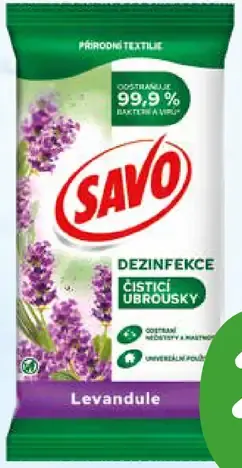 Savo dezinfekčné obrúsky levanduľa