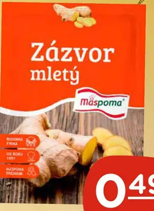 Mäspoma korenie zázvor mletý