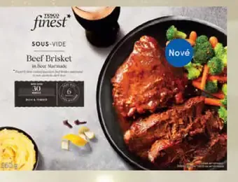 Tesco Finest hovädzia hruď na tmavom pive sous-vide