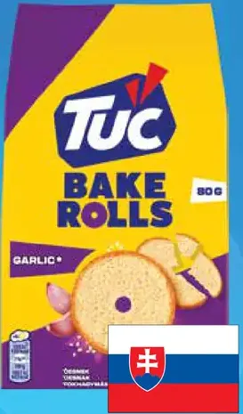 TUC Bake Rolls s cesnakovou príchuťou