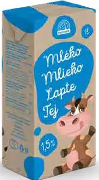 Euromilk Mlieko UHT 1,5 %