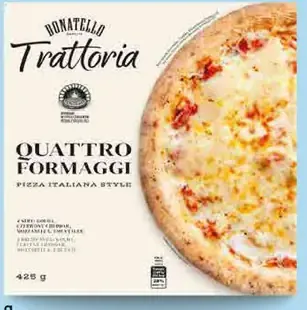 Donatello Trattoria Pizza Quattro Formaggi