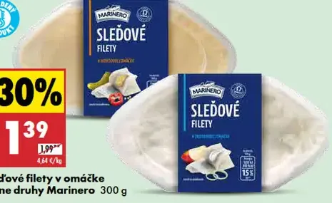 Marinero slenďové filety v omáčke