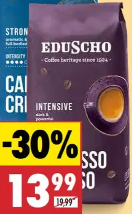 Eduscho Káva zrnková Caffé Crema/Espresso Intenso