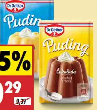 Dr. Oetker Puding čokoládový/vanilkový