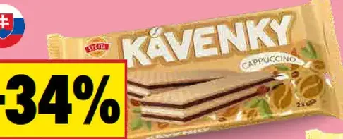 Sedita Kakaové rezy banán/Kávienky Cappuccino/Vesna vanilka